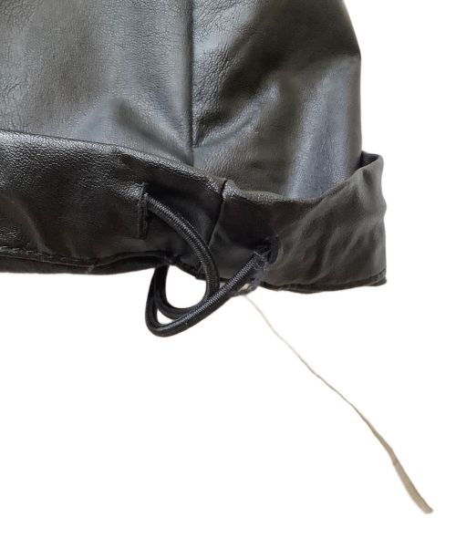 N.HOOLYWOOD（エヌ ハリウッド）N.HOOLYWOOD (エヌ ハリウッド) フェイクレザーパンツ ブラック サイズ:38の古着・服飾アイテム