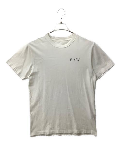 OFFWHITE（オフホワイト）OFFWHITE (オフホワイト) CHEST LOGO Tee ホワイト×ブラック サイズ:Mの古着・服飾アイテム