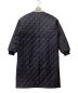 ARMEN (アーメン) キルティング オーバーサイズリベットカフ ノーカラーコート ネイビー サイズ:M：14000円