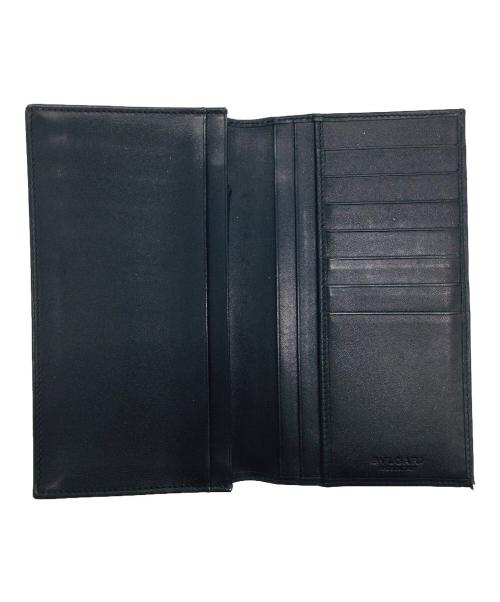 BVLGARI（ブルガリ）BVLGARI (ブルガリ) 長財布 ブラック×グレーの古着・服飾アイテム