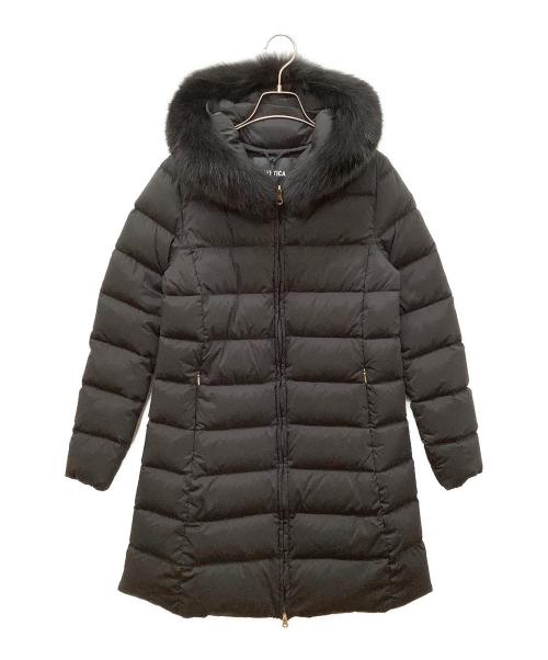DUVETICA（デュベティカ）DUVETICA (デュベティカ) 192-D8120009N00-11980-FK　フォックスファーロングダウンコート ブラック サイズ:44の古着・服飾アイテム