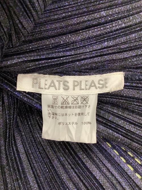 PLEATS PLEASE ISSEY MIYAKE（プリーツプリーズ イッセイミヤケ）PLEATS PLEASE ISSEY MIYAKE (プリーツプリーズ イッセイミヤケ) 転写グラデーションプリーツワンピース インディゴ×ブルー サイズ:3の古着・服飾アイテム