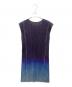 PLEATS PLEASE ISSEY MIYAKE (プリーツプリーズ イッセイミヤケ) 転写グラデーションプリーツワンピース インディゴ×ブルー サイズ:3：25000円
