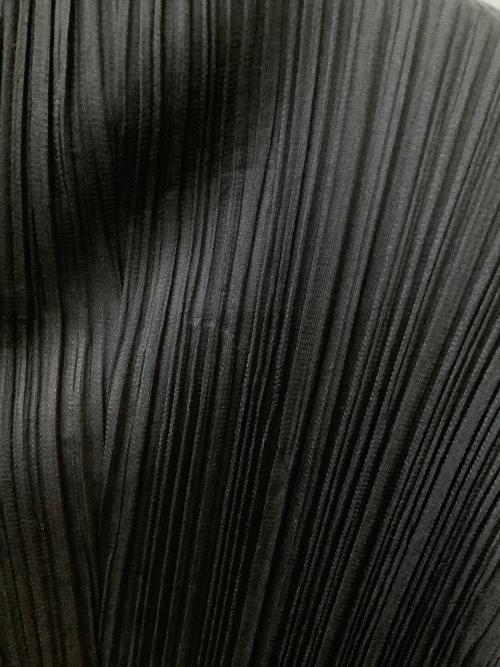 PLEATS PLEASE ISSEY MIYAKE（プリーツプリーズ イッセイミヤケ）PLEATS PLEASE ISSEY MIYAKE (プリーツプリーズ イッセイミヤケ) スキッパー プリーツカットソー ブラック サイズ:3の古着・服飾アイテム