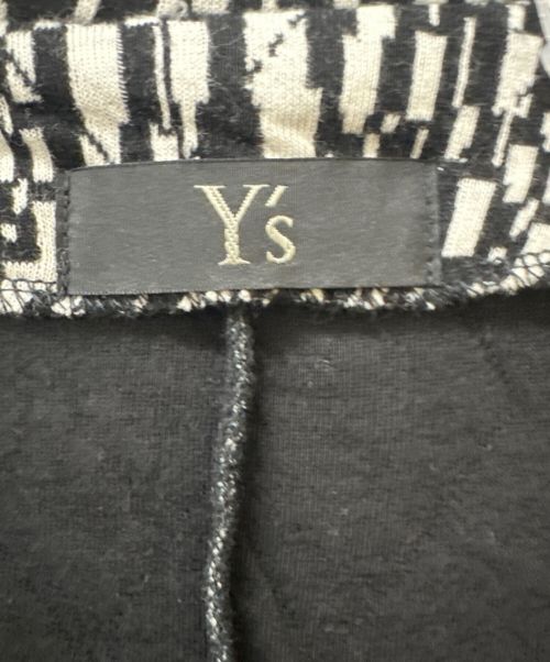 Y's（ワイズ）Y's (ワイズ) 切替ダブルジャケット ブラック×ホワイト サイズ:SIZE 2の古着・服飾アイテム