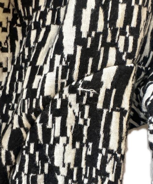 Y's（ワイズ）Y's (ワイズ) 切替ダブルジャケット ブラック×ホワイト サイズ:SIZE 2の古着・服飾アイテム