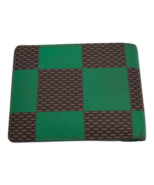LOUIS VUITTON（ルイ ヴィトン）LOUIS VUITTON (ルイ ヴィトン) 2つ折り財布 	ダミエポップキャンバス ポルトフォイユ ミュルティプル グリーン×ブラウンの古着・服飾アイテム