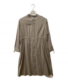 Gymphlex（ジムフレックス）の古着「ノーカラーコート」｜ベージュ