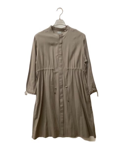 Gymphlex（ジムフレックス）Gymphlex (ジムフレックス) ノーカラーコート ベージュ サイズ:14の古着・服飾アイテム