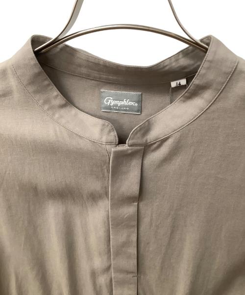 Gymphlex（ジムフレックス）Gymphlex (ジムフレックス) ノーカラーコート ベージュ サイズ:14の古着・服飾アイテム