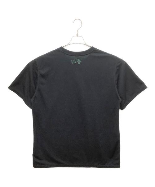 South2 West8（サウスツー ウエストエイト）south2 west8 (サウスツー ウエストエイト) Crew Neck Tee ブラック×グリーン サイズ:Lの古着・服飾アイテム