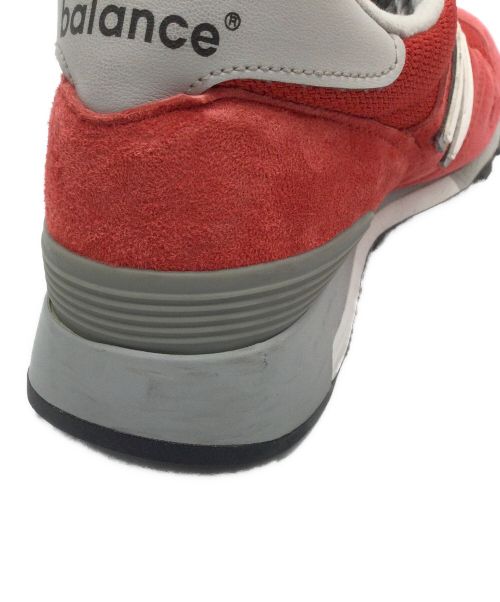NEW BALANCE（ニューバランス）NEW BALANCE (ニューバランス) スニーカー レッド×グレー サイズ:US7.5、UK7、EUR40.5、cm25.5の古着・服飾アイテム