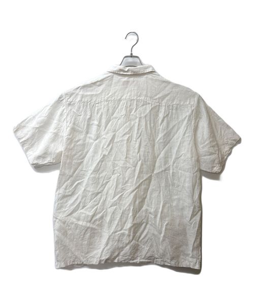 SUPREME（シュプリーム）Supreme (シュプリーム) Mesh Panel Linen S/S SHIRT 24ss ホワイト サイズ:XXLの古着・服飾アイテム