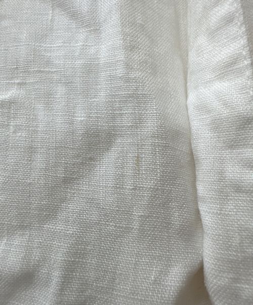 SUPREME（シュプリーム）Supreme (シュプリーム) Mesh Panel Linen S/S SHIRT 24ss ホワイト サイズ:XXLの古着・服飾アイテム