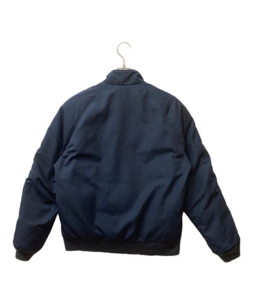 Eddie Bauer（エディーバウアー）Eddie Bauer (エディーバウアー) 70-80s 黒タグ前期 リブダウンジャケット ネイビー サイズ:Mの古着・服飾アイテム