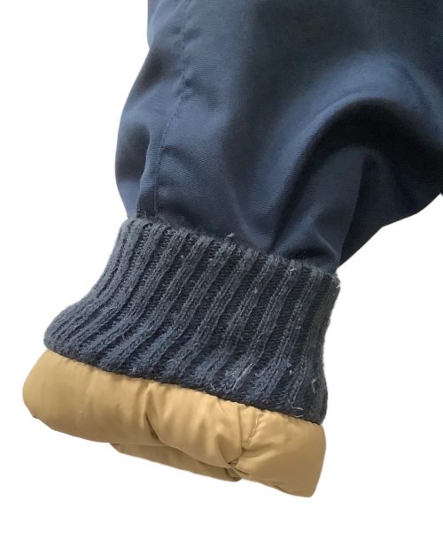 Eddie Bauer（エディーバウアー）Eddie Bauer (エディーバウアー) 70-80s 黒タグ前期 リブダウンジャケット ネイビー サイズ:Mの古着・服飾アイテム