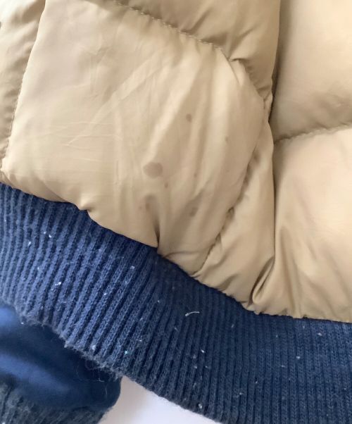 Eddie Bauer（エディーバウアー）Eddie Bauer (エディーバウアー) 70-80s 黒タグ前期 リブダウンジャケット ネイビー サイズ:Mの古着・服飾アイテム