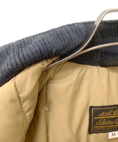 Eddie Bauer（エディーバウアー）Eddie Bauer (エディーバウアー) 70-80s 黒タグ前期 リブダウンジャケット ネイビー サイズ:Mの古着・服飾アイテム
