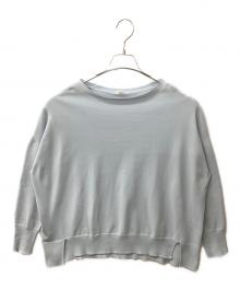 IENA（イエナ）の古着「コットンストレッチ NEO ワイド長袖プルオーバー」｜スカイブルー