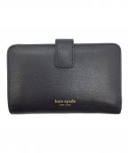 Kate Spadeケイトスペード）の古着「2つ折り財布」｜ブラック