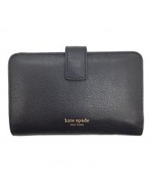 Kate Spade（ケイトスペード）の古着「2つ折り財布」｜ブラック