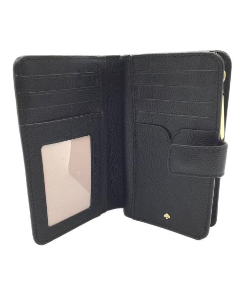 Kate Spade（ケイトスペード）Kate Spade (ケイトスペード) 2つ折り財布 ブラックの古着・服飾アイテム