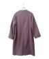 PUBLIC TOKYO (パブリックトウキョウ) カシミヤ混ノーカラーコート パープル サイズ:S：4000円