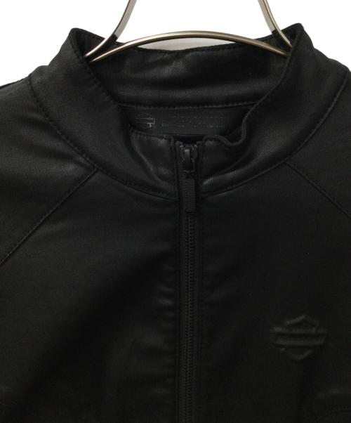 HARLEY-DAVIDSON（ハーレーダビッドソン）HARLEY-DAVIDSON (ハーレーダビッドソン) 98402-19VW　コーティング加工 ジップジャケット ブラック サイズ:Sの古着・服飾アイテム