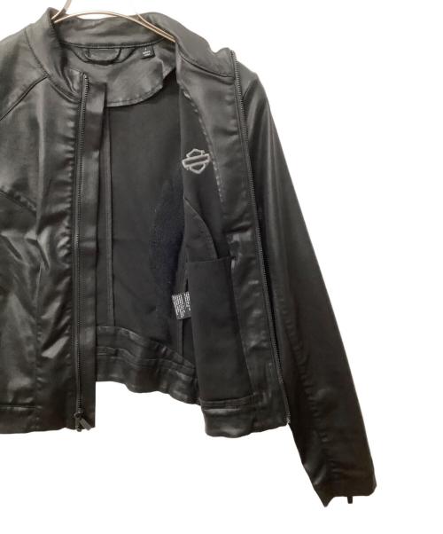 HARLEY-DAVIDSON（ハーレーダビッドソン）HARLEY-DAVIDSON (ハーレーダビッドソン) 98402-19VW　コーティング加工 ジップジャケット ブラック サイズ:Sの古着・服飾アイテム