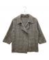 Mila Owen（ミラオーウェン）の古着「09WFJ204106　襟2wayハーフジャケット」｜ブラック×グレー