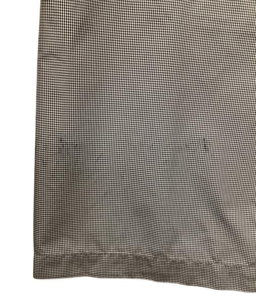 UNITED ARROWS（ユナイテッドアローズ）UNITED ARROWS (ユナイテッドアローズ) ギンガムチェック ステンカラーコート ブラック×ホワイト サイズ:Lの古着・服飾アイテム