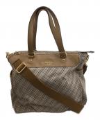 BURBERRY BLUE LABELバーバリーロンドンブルーレーベル）の古着「2wayトートバッグ」｜ベージュ