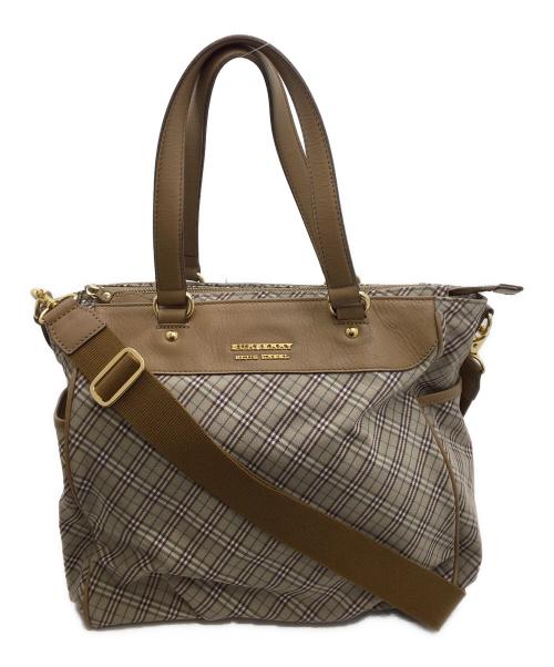 BURBERRY BLUE LABEL（バーバリー ブルー レーベル）BURBERRY BLUE LABEL (バーバリーロンドンブルーレーベル) 2wayトートバッグ ベージュの古着・服飾アイテム