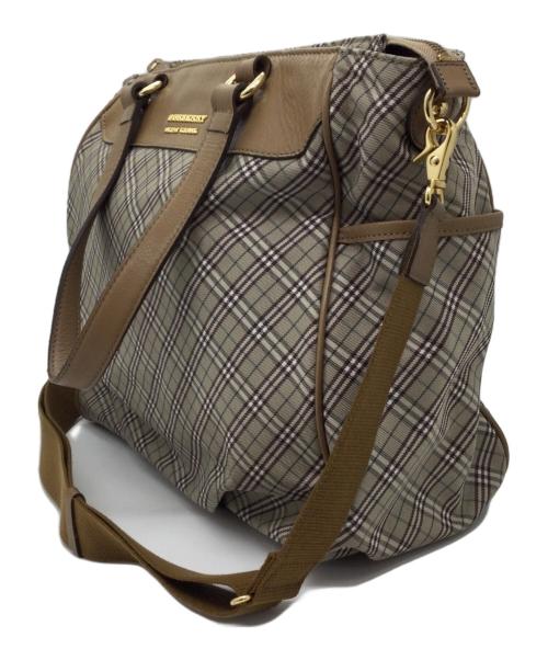 BURBERRY BLUE LABEL（バーバリー ブルー レーベル）BURBERRY BLUE LABEL (バーバリーロンドンブルーレーベル) 2wayトートバッグ ベージュの古着・服飾アイテム