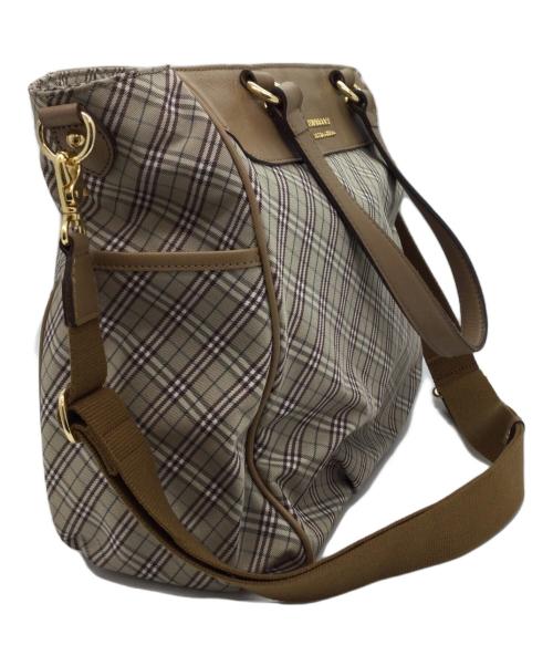 BURBERRY BLUE LABEL（バーバリー ブルー レーベル）BURBERRY BLUE LABEL (バーバリーロンドンブルーレーベル) 2wayトートバッグ ベージュの古着・服飾アイテム