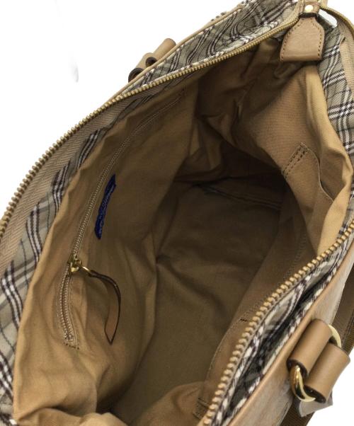 BURBERRY BLUE LABEL（バーバリー ブルー レーベル）BURBERRY BLUE LABEL (バーバリーロンドンブルーレーベル) 2wayトートバッグ ベージュの古着・服飾アイテム