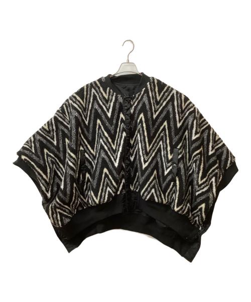 etsinta（エシンタ）etsinta (エシンタ) リバーシブルMA-1ポンチョ ブラック サイズ:ONEの古着・服飾アイテム