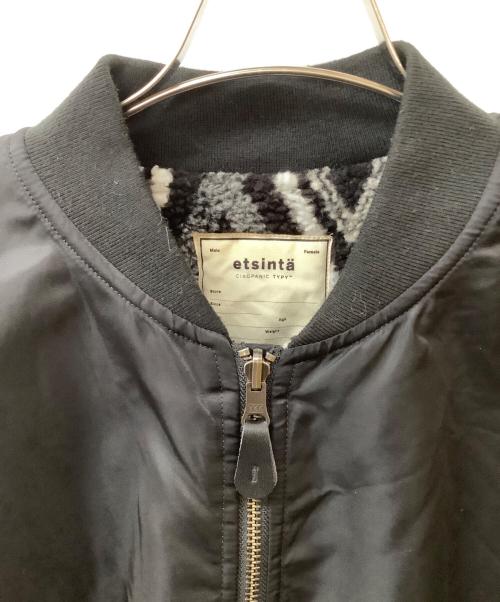 etsinta（エシンタ）etsinta (エシンタ) リバーシブルMA-1ポンチョ ブラック サイズ:ONEの古着・服飾アイテム