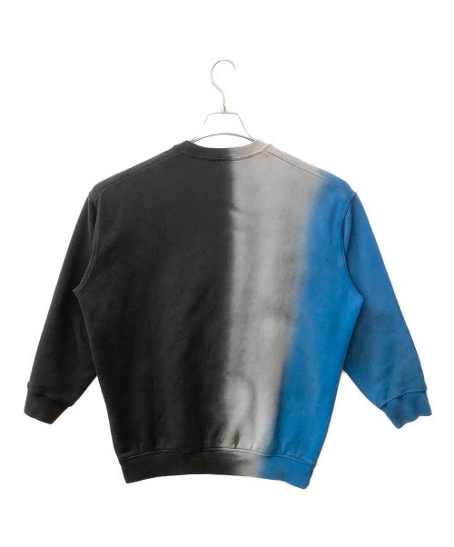 DSQUARED2（ディースクエアード）DSQUARED2 (ディースクエアード) GRADIENT LOGO SWEATSHIRT　2022ﾓﾃﾞﾙ ブルー×ブラック サイズ:Sの古着・服飾アイテム