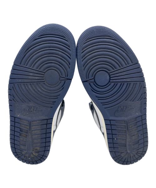 NIKE（ナイキ）NIKE (ナイキ) AIR JORDAN 1 RETRO HIGH OG ネイビー×ホワイト サイズ:25.5cmの古着・服飾アイテム