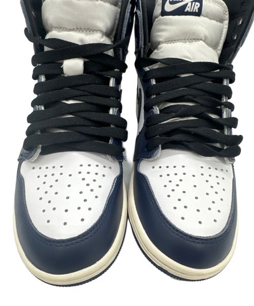 NIKE（ナイキ）NIKE (ナイキ) AIR JORDAN 1 RETRO HIGH OG ネイビー×ホワイト サイズ:25.5cmの古着・服飾アイテム