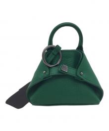 AKRIS（アクリス）の古着「ミニハンドバッグ」｜グリーン