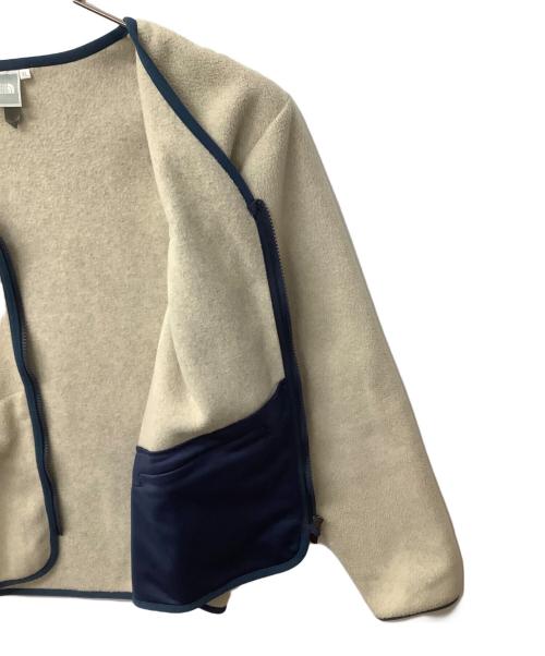 THE NORTH FACE（ザ ノース フェイス）THE NORTH FACE (ザ ノース フェイス) NAW71931　ARMADILLA Cardigan アイボリー×ブルー サイズ:XLの古着・服飾アイテム