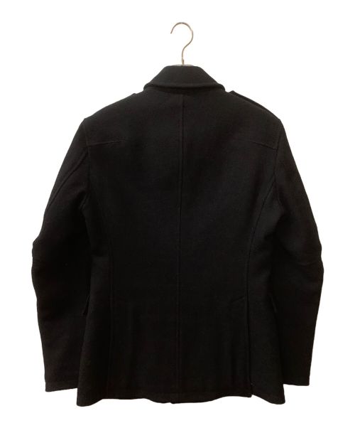HAIDER ACKERMANN（ハイダーアッカーマン）HAIDER ACKERMANN (ハイダーアッカーマン) ジップアップダブルピーコート ブラック サイズ:46の古着・服飾アイテム