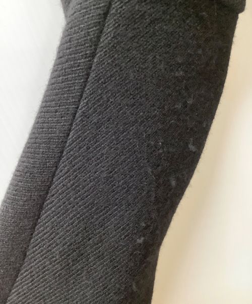 HAIDER ACKERMANN（ハイダーアッカーマン）HAIDER ACKERMANN (ハイダーアッカーマン) ジップアップダブルピーコート ブラック サイズ:46の古着・服飾アイテム
