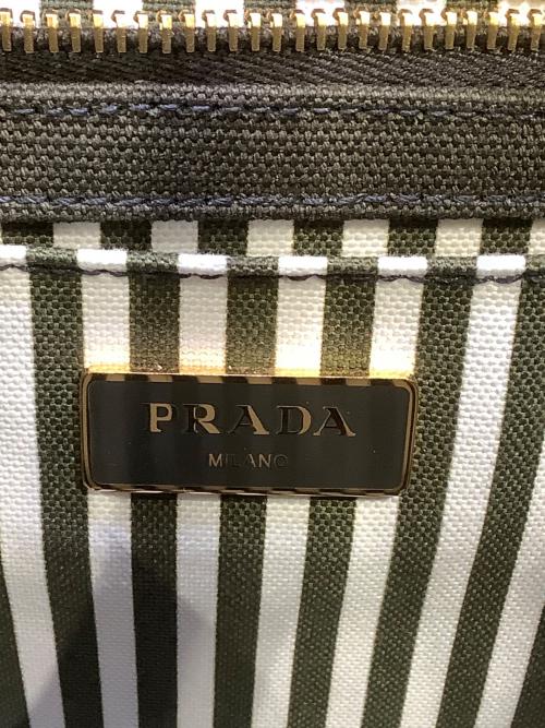 PRADA（プラダ）PRADA (プラダ) 2WAYバッグ カナパショルダー カーキ(MIMETIOCO+TAL)の古着・服飾アイテム