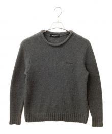 MLVINCE（メルヴィンス）の古着「Script Logo Crew Knit」｜グレー