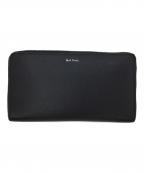 PAUL SMITHポールスミス）の古着「ラウンドファスナー財布」｜ブラック