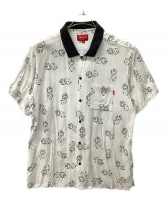 中古・古着通販】Supreme (シュプリーム) Mesh Panel Linen S/S SHIRT