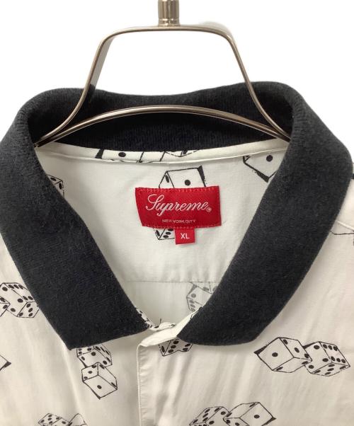 SUPREME（シュプリーム）SUPREME (シュプリーム) 半袖シャツ ホワイト×ブラック サイズ:XLの古着・服飾アイテム